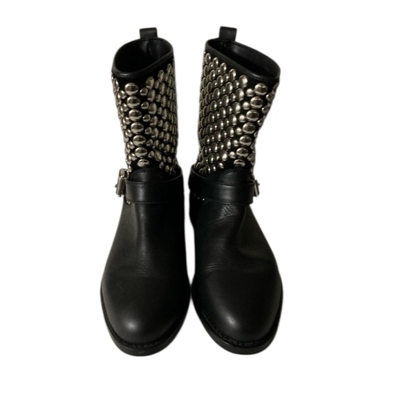 Rebecca Minkoff Saida Studded Leather Boots, Sz 7.5 - Picture 8 of 12